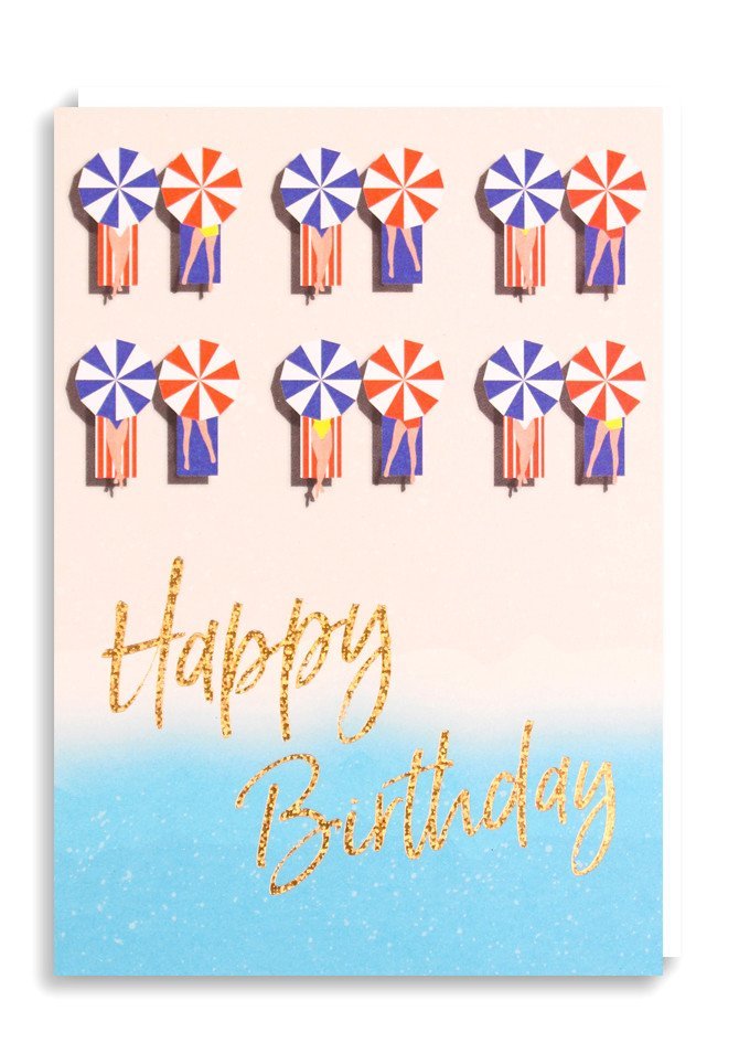 Nineteen Seventy Three: Happy Birthday Loungers - Greeting Card image