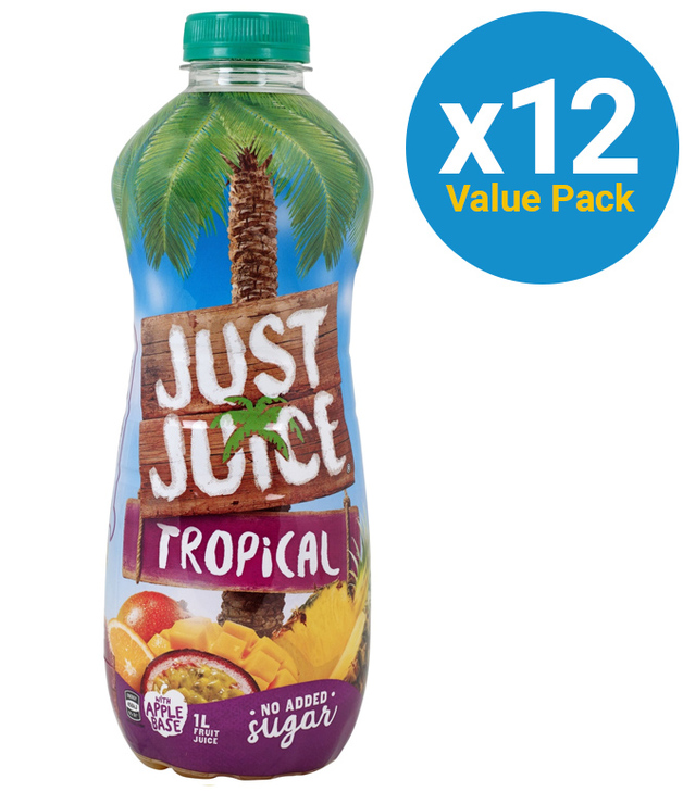 Just Juice Tropical 1L (12 Pack) at Mighty Ape NZ