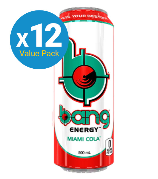Buy VPX Bang Energy Drink Miami Cola at Mighty Ape NZ