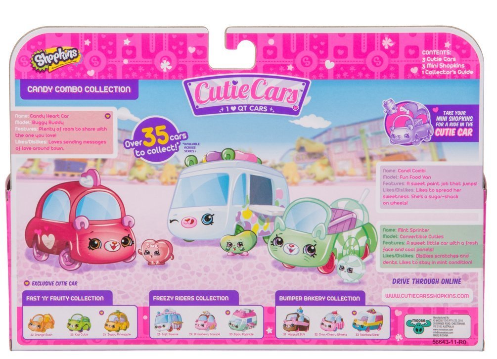 Shopkins: Cutie Cars 3-Pack - Candy Combo image