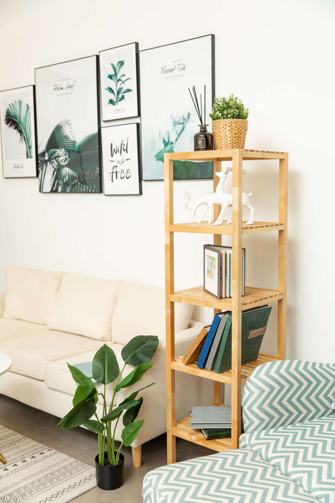 Buy 5Tier Solid Birch Wood Shelf Unit at Mighty Ape NZ