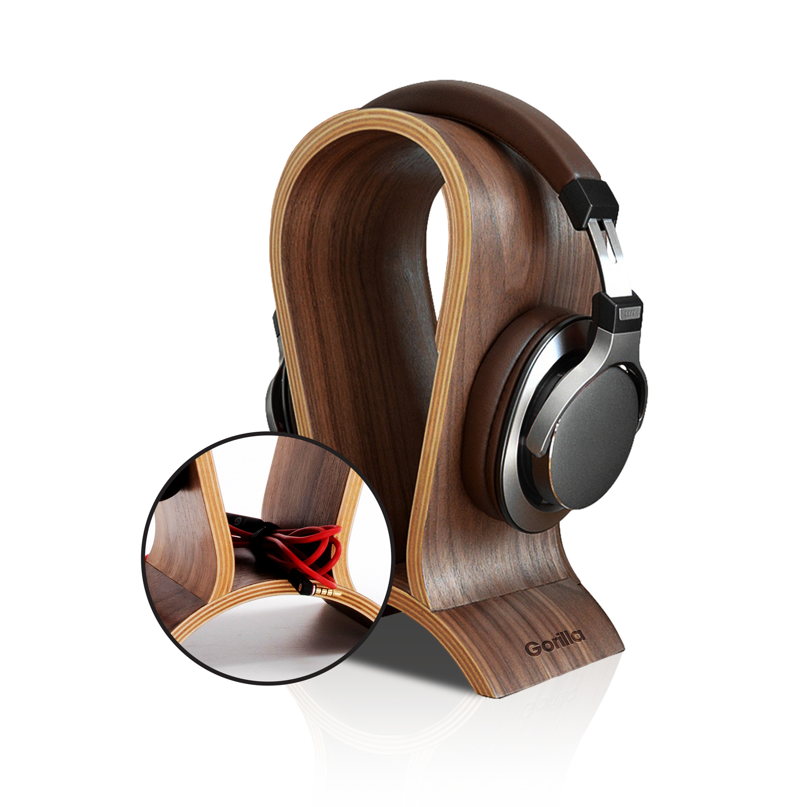 Gorilla Wooden Headset Stand image