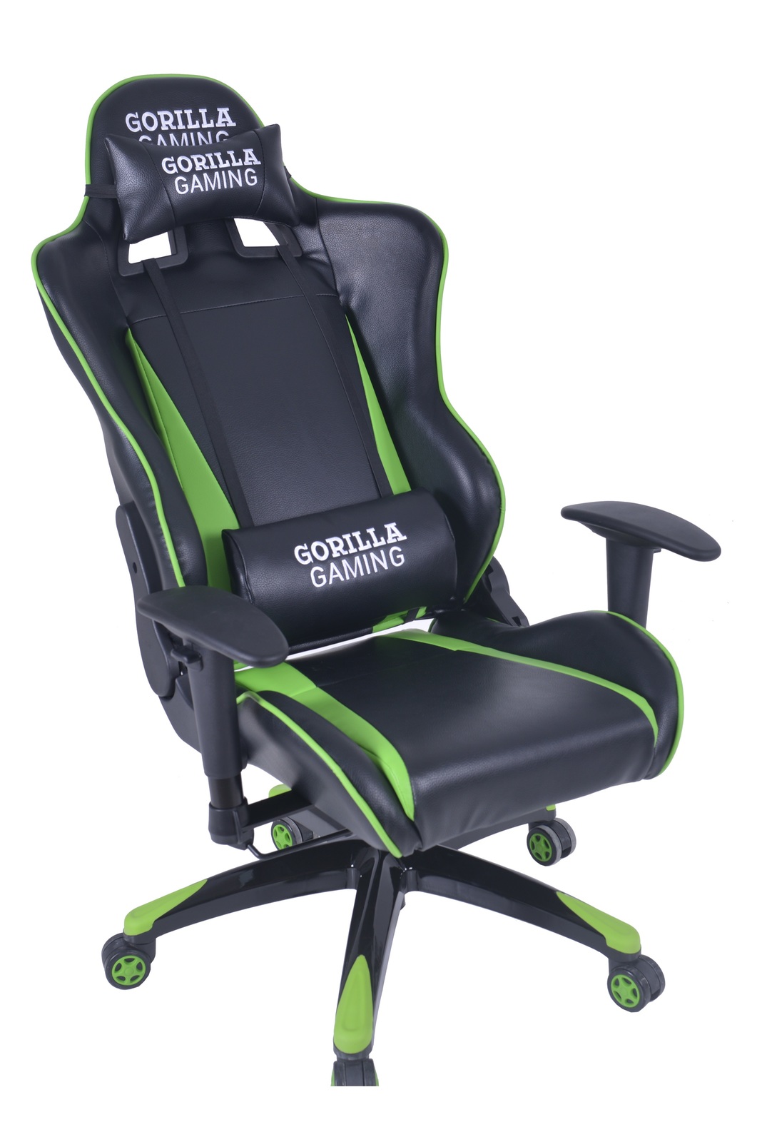 Gorilla Gaming Commander Chair - Green & Black for image