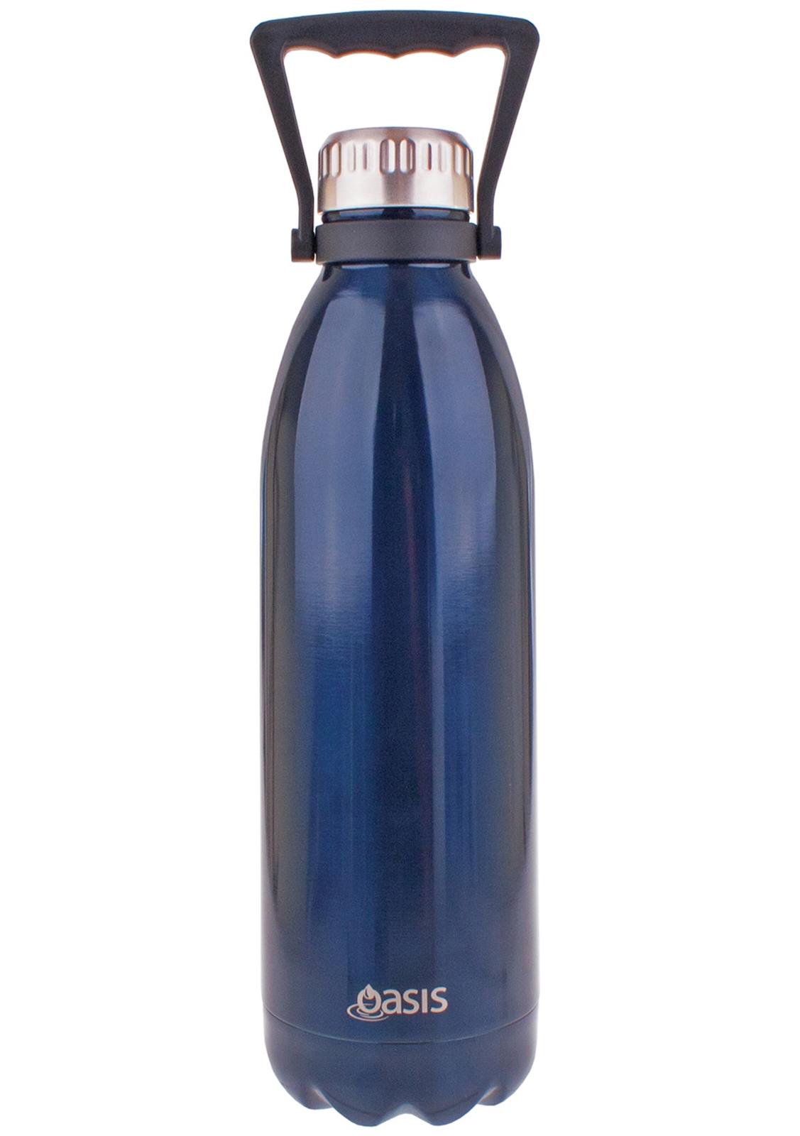 Oasis Insulated Stainless Steel Drink Bottle with Handles Navy (1.5L