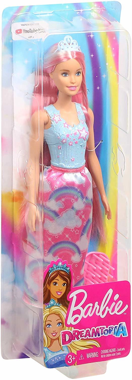 Barbie: Dreamtopia - Long Hair Princess Doll - Pink Hair image
