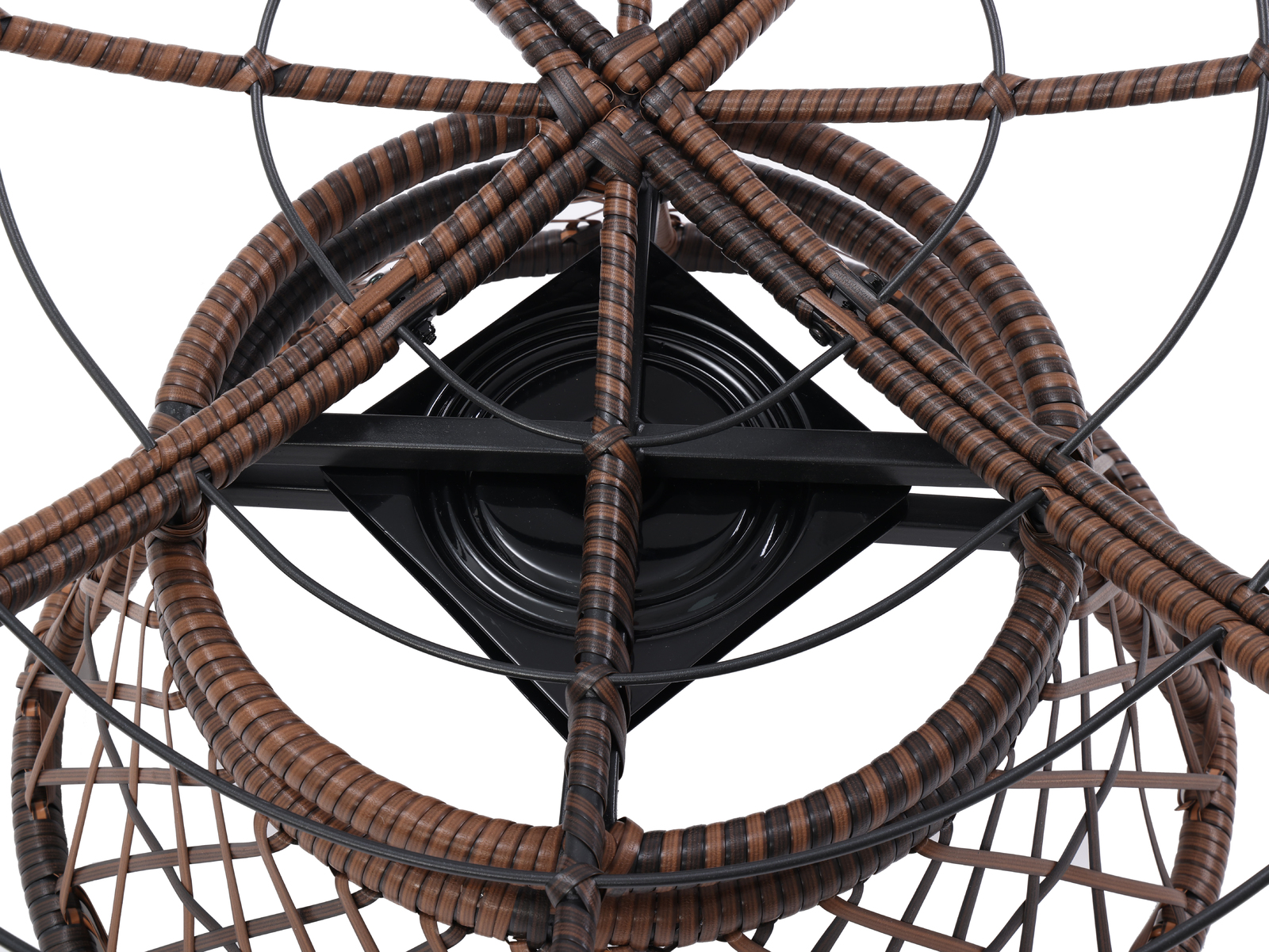 Buy ShangriLa Papasan Swivel Wicker Chair (Grey) at Mighty Ape NZ