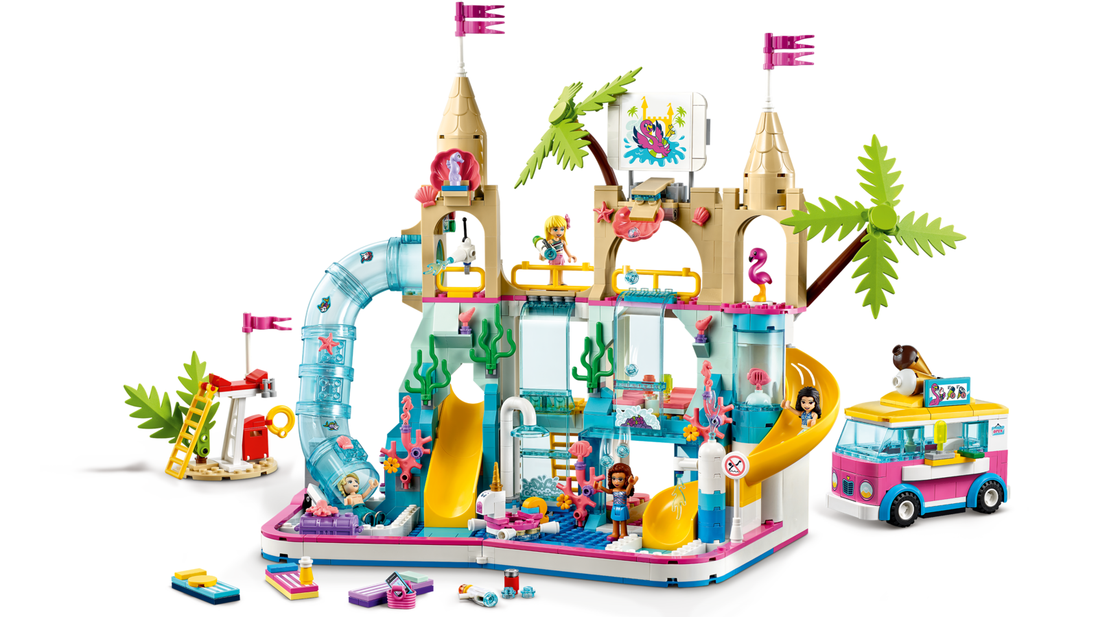 Lego friends summer fun water park 41430 images at mighty ape nz