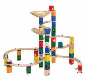 Quadrilla Wood Marble Run - Twist Core Set 206pc