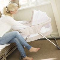 sunbury cocoon bassinet grey