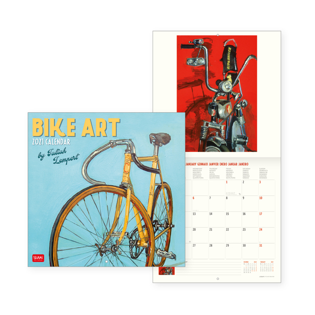 Buy Legami Bike Art 2021 Wall Calendar At Mighty Ape Nz