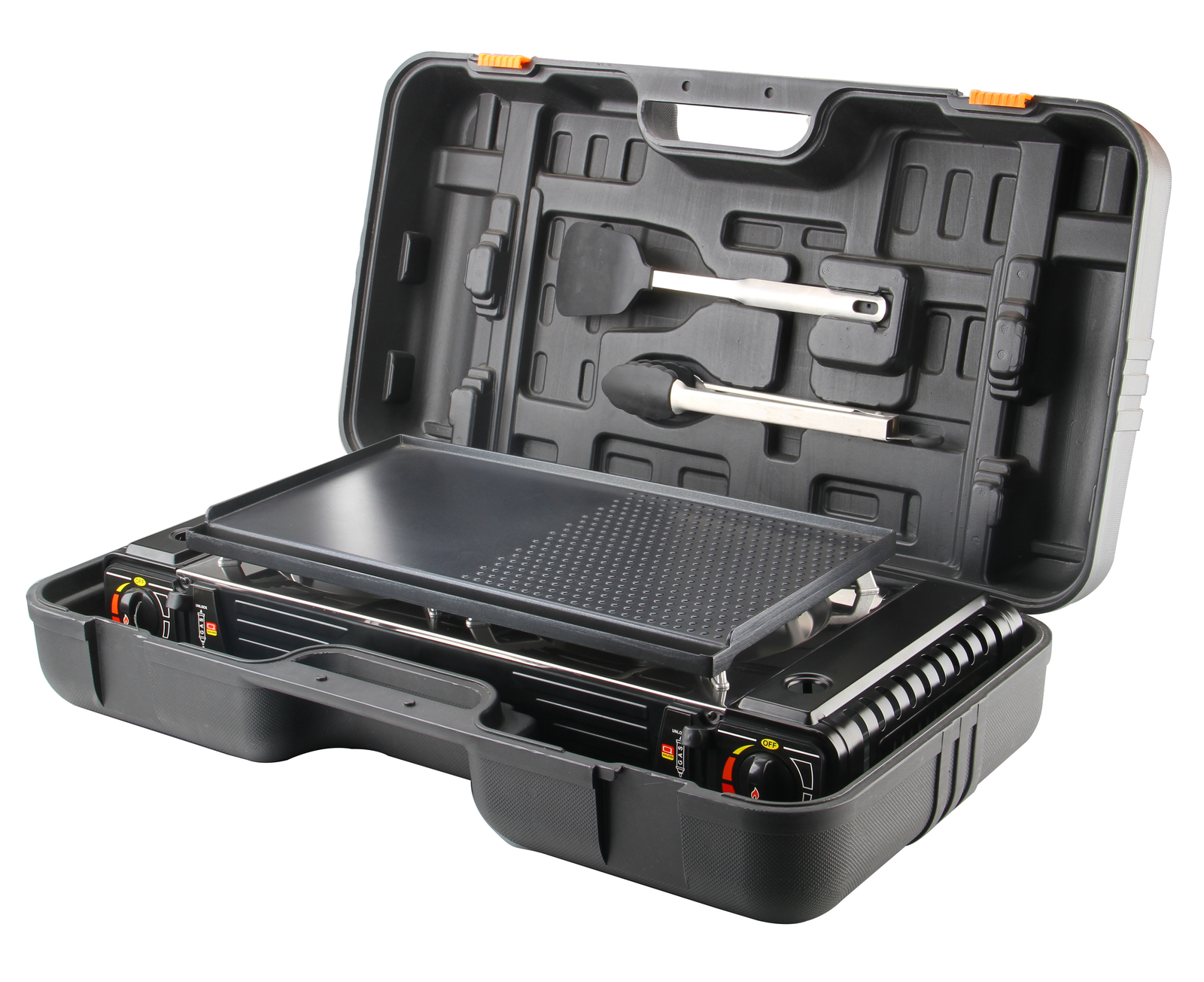 Ape Basics Premium Double (Twin) Burner Butane Camping Stove Kit image