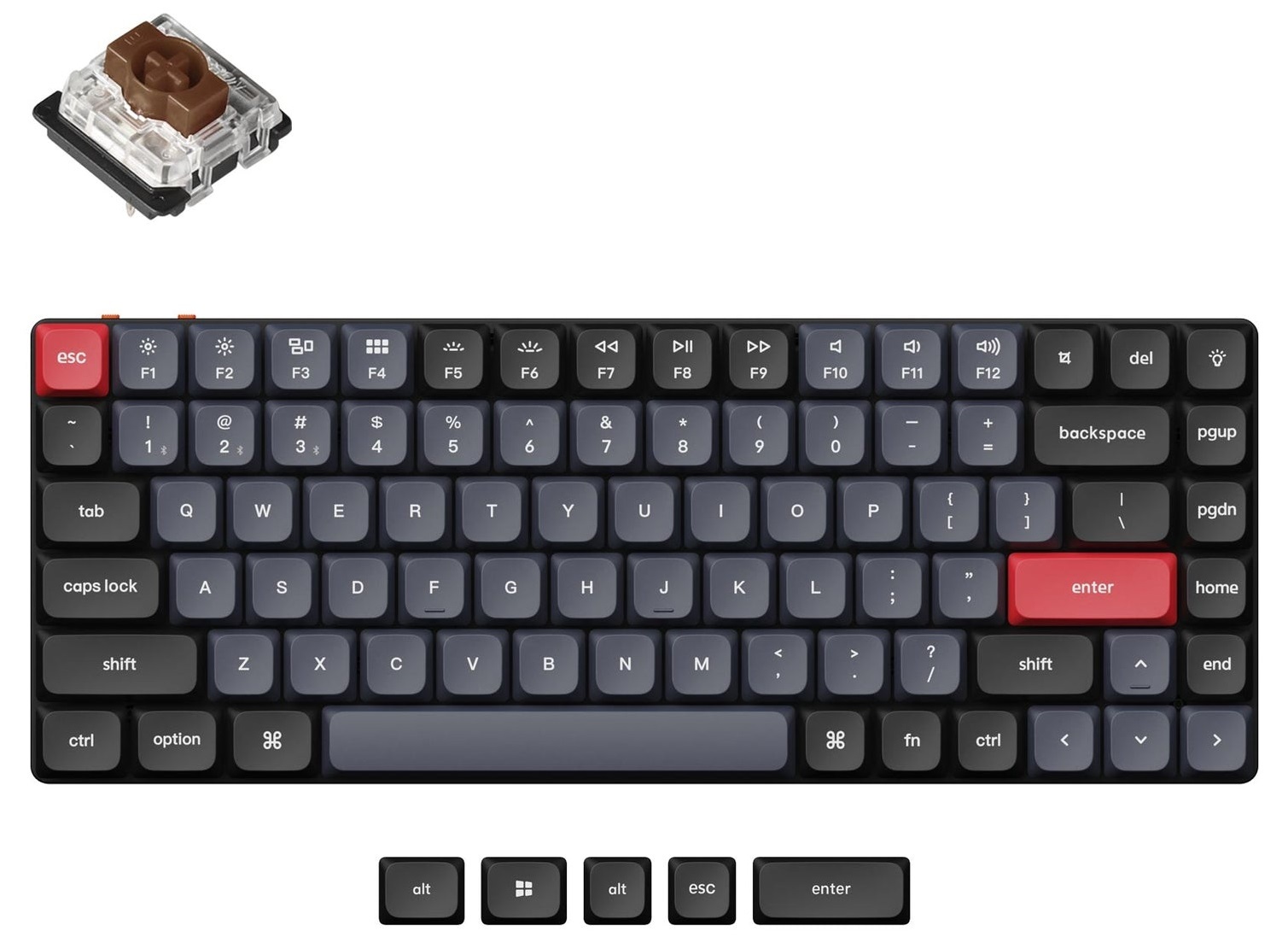 Keychron K3 Pro 75 RGB Low Profile Gateron Brown HotSwappable QMK