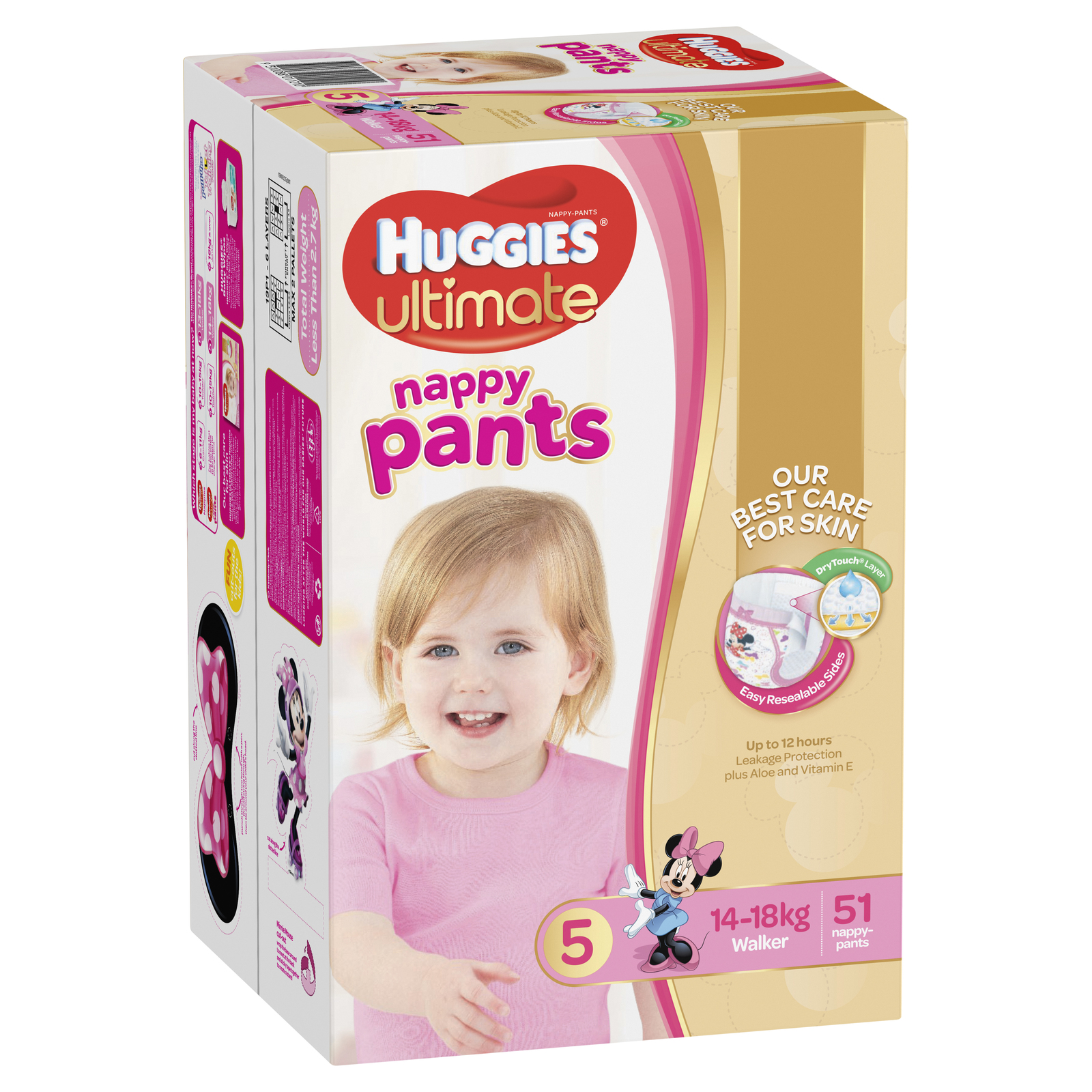 Huggies Ultimate Nappy Pants: Jumbo Pack - Walker Girl 12-17kg (51) image