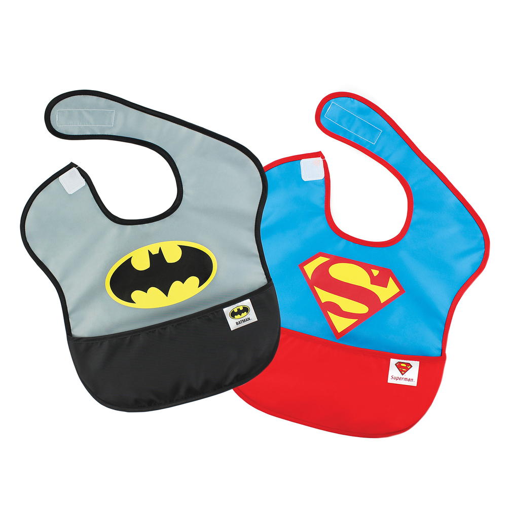 DC Comics Super Bib 2 Pack - Batman & Superman