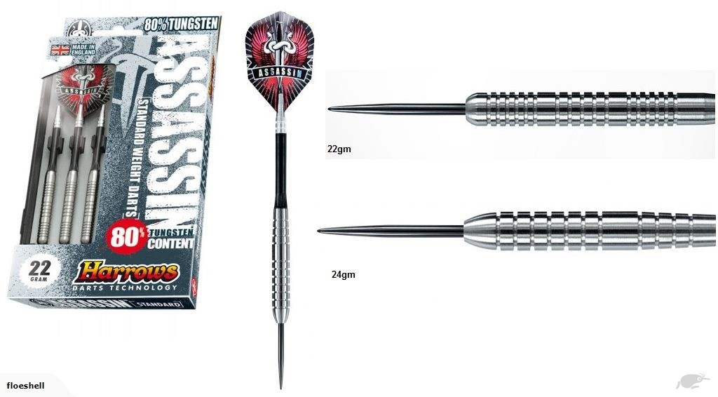 Buy Harrow Assassin 80 Tungsten (22gm) Darts at Mighty Ape NZ