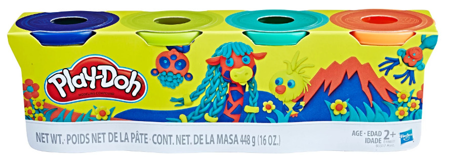 Play Doh: Wild Colours - 4 Pack image