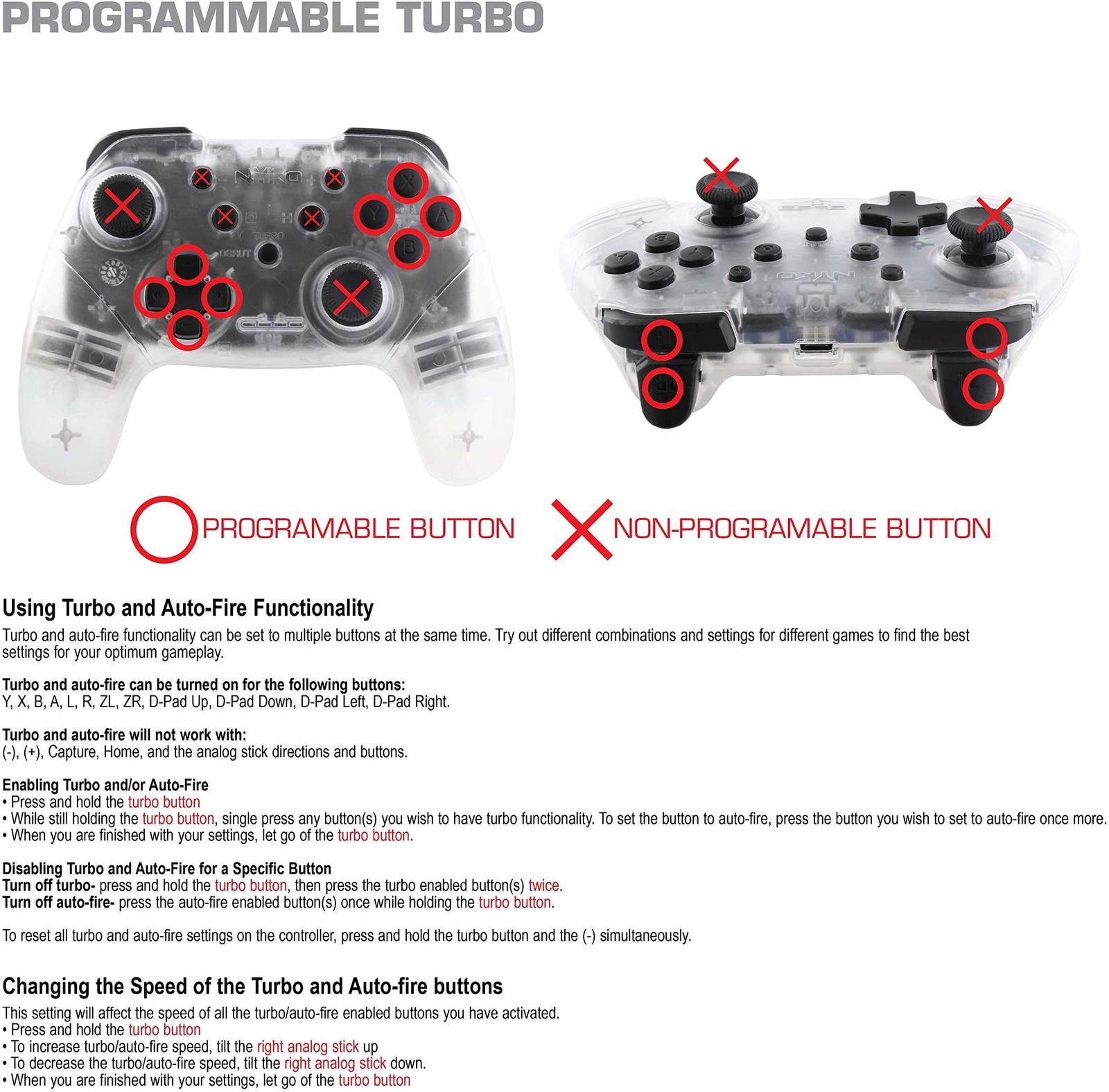 Nyko Switch Wireless Core Controller (Clear) for Switch image