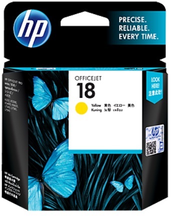 HP 18 Ink Cartridge C4939A (Yellow) image