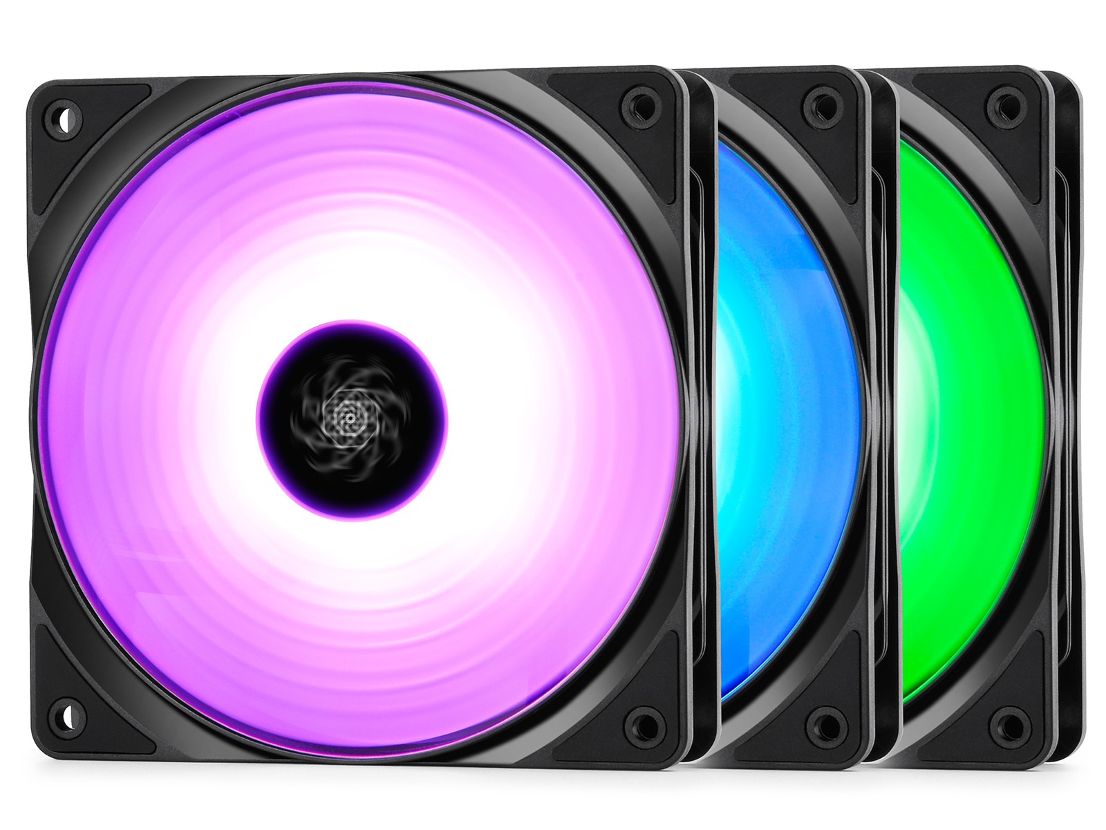 Deepcool: RF120 3-in-1 Customisable RGB LED Fans - 120mm (3-Pack)