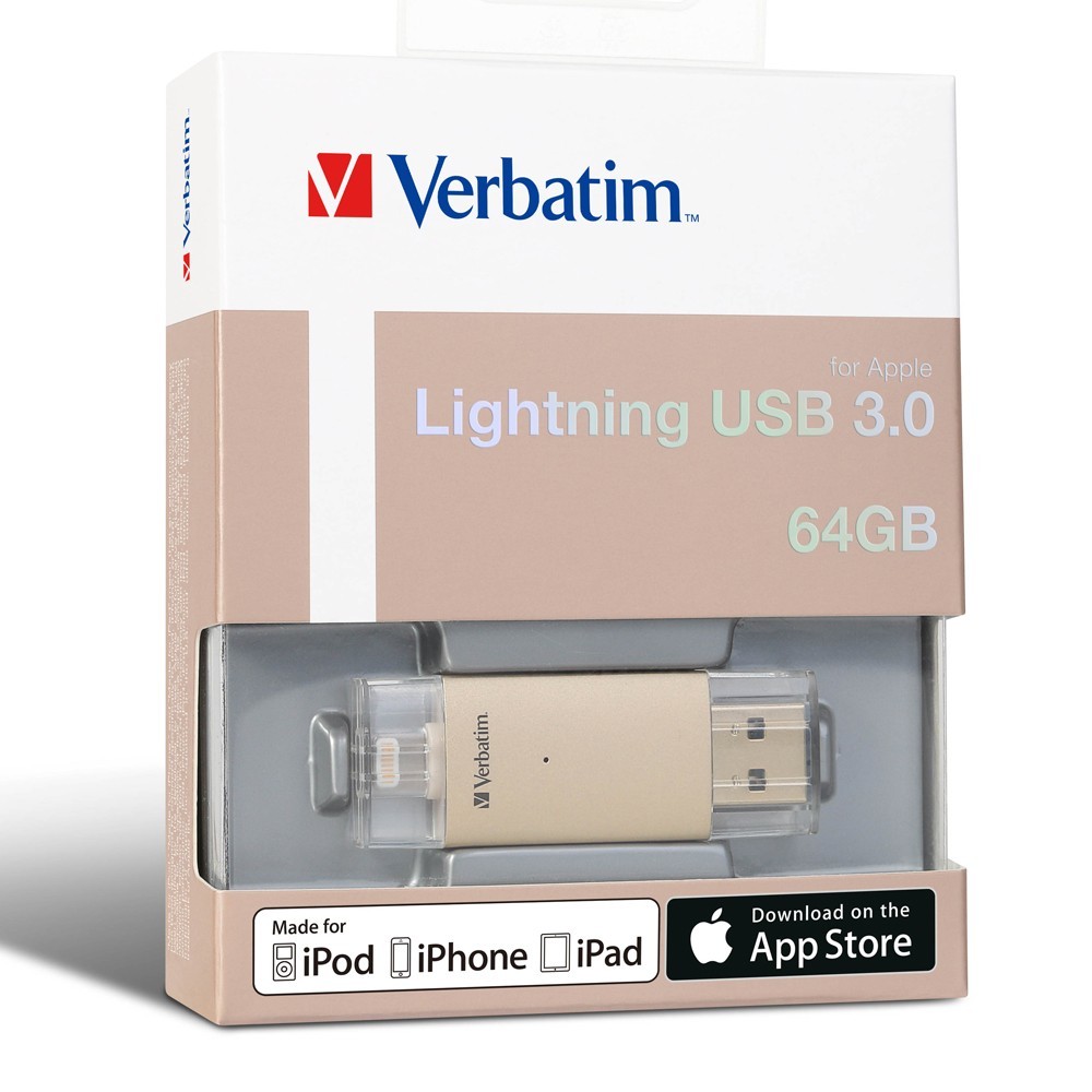 Verbatim Apple Lightning USB 3.0 Drive - 64GB (Gold)