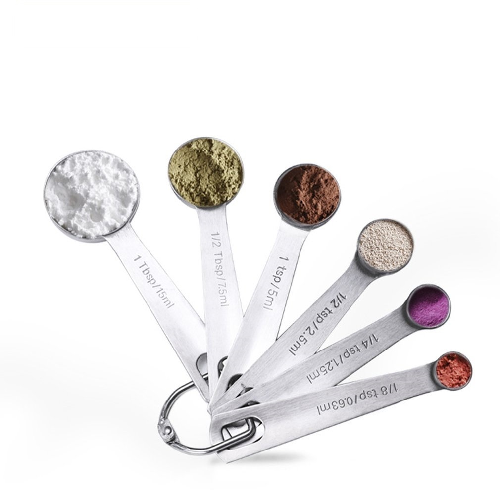 Ape Basics: Stainless Steel Measuring Spoons (Set of 6) image
