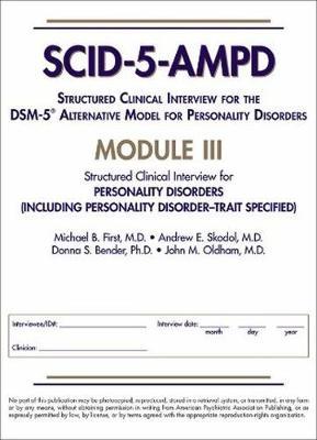 Structured Clinical Interview for the DSM-5 (R) Alternative Model for Personality Disorders (SCID-5-AMPD) Module III by Michael B First image
