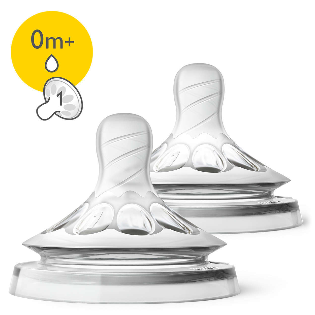 Philips Avent Natural Teat Newborn Flow (2 Pack) image