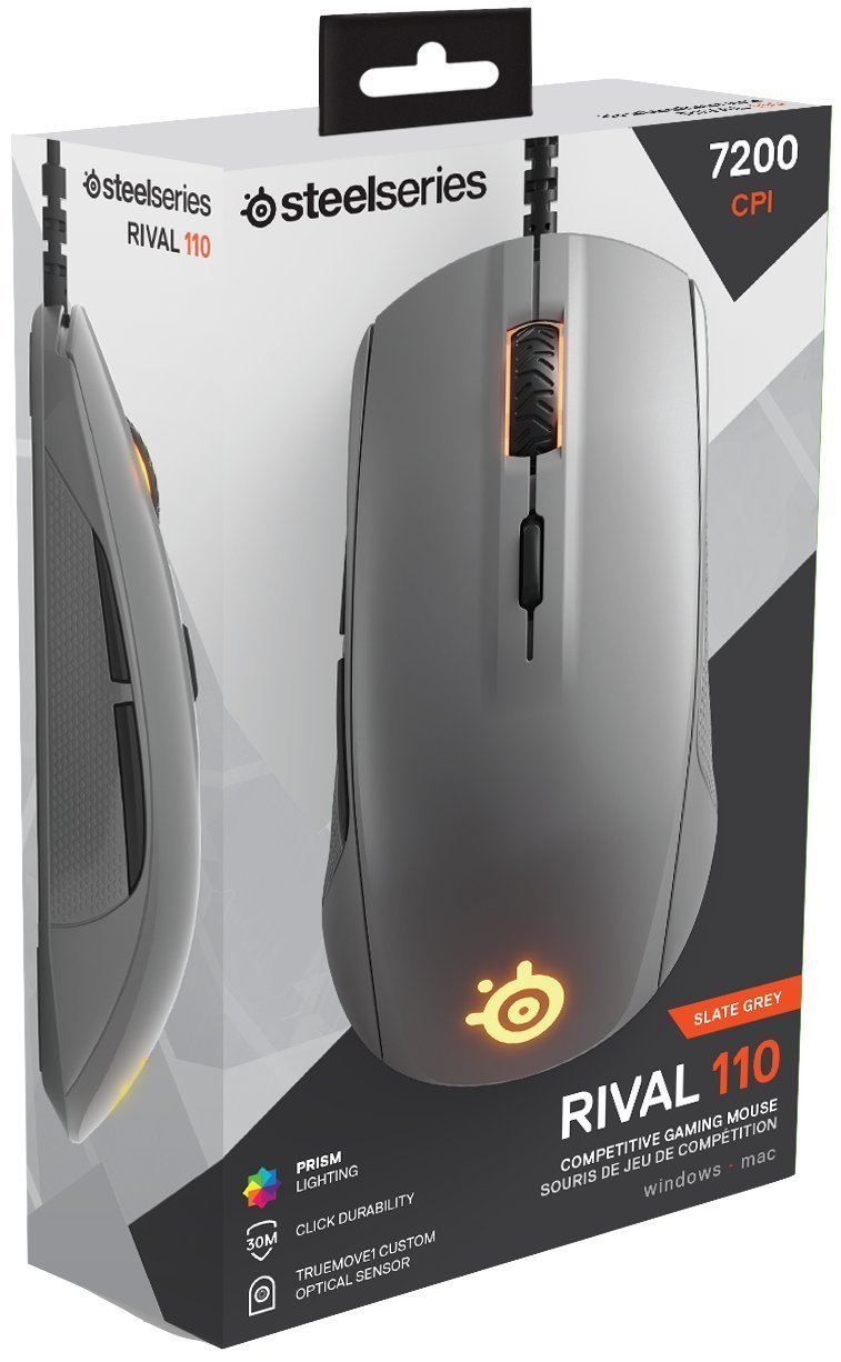 SteelSeries Rival 110 Gaming Mouse - Slate Grey for PC Games image