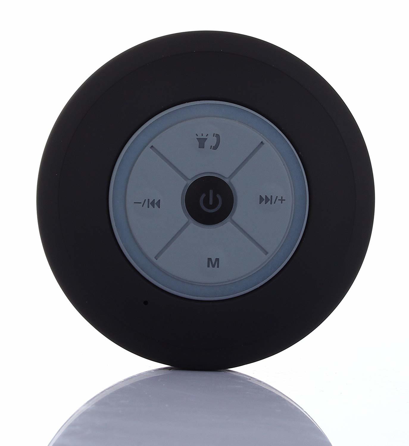 Ape Basics: Waterproof Portable Shower Bluetooth Speakers - Black image