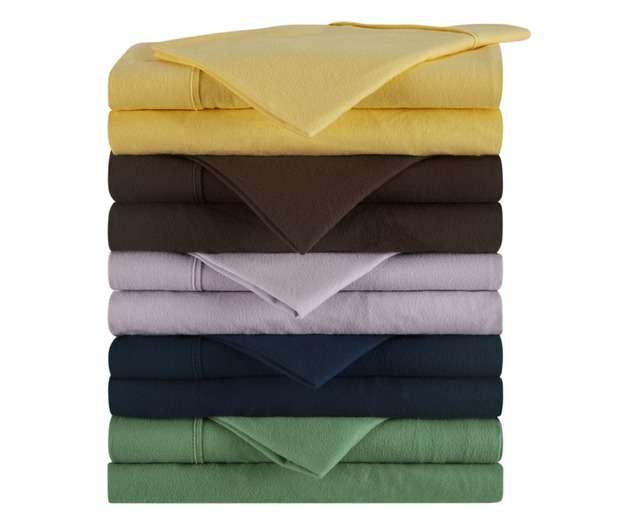 Ovela 150GSM Cotton Flannelette Bed Sheet Set (Super King, Chocolate