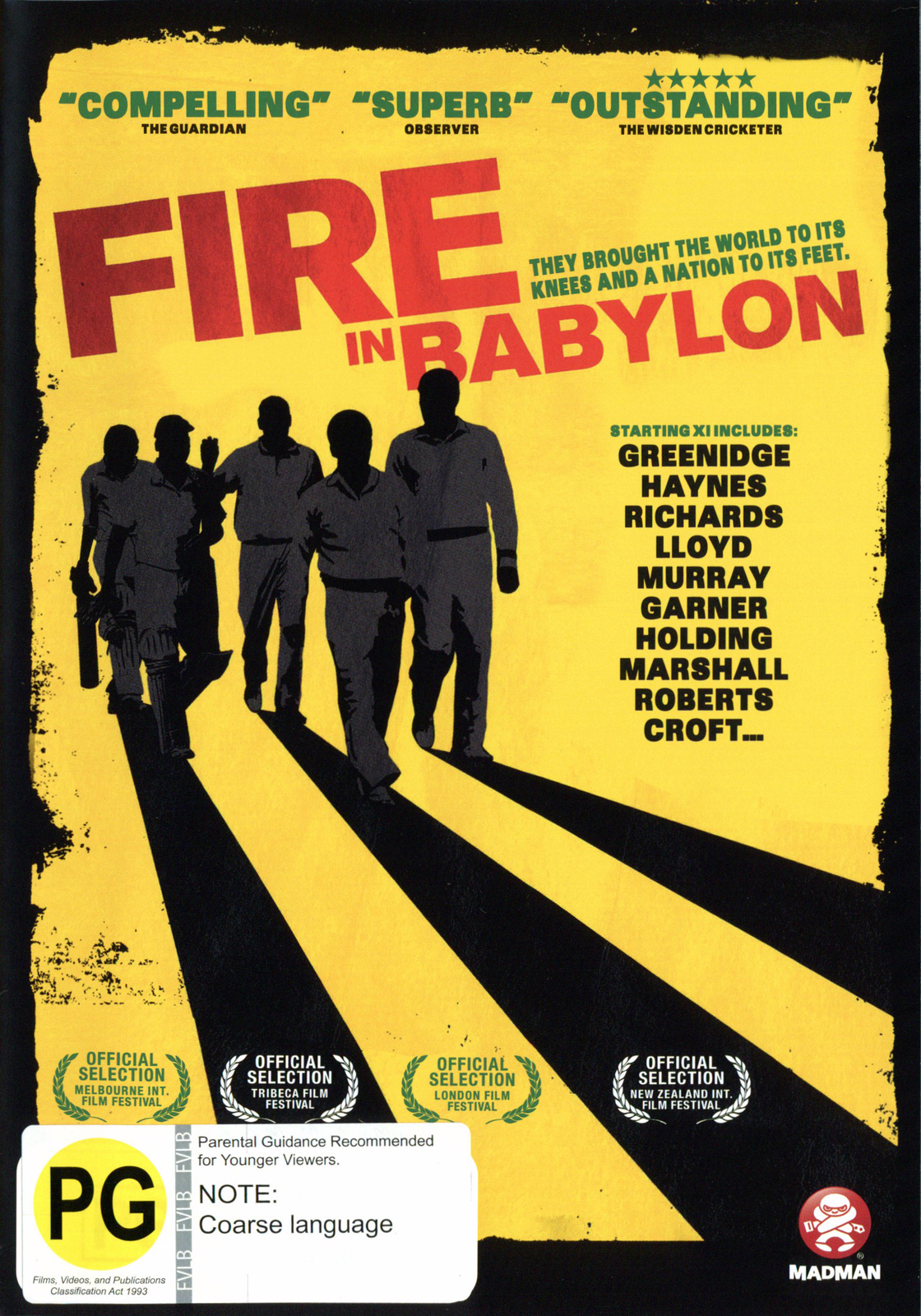 Fire in Babylon on DVD image