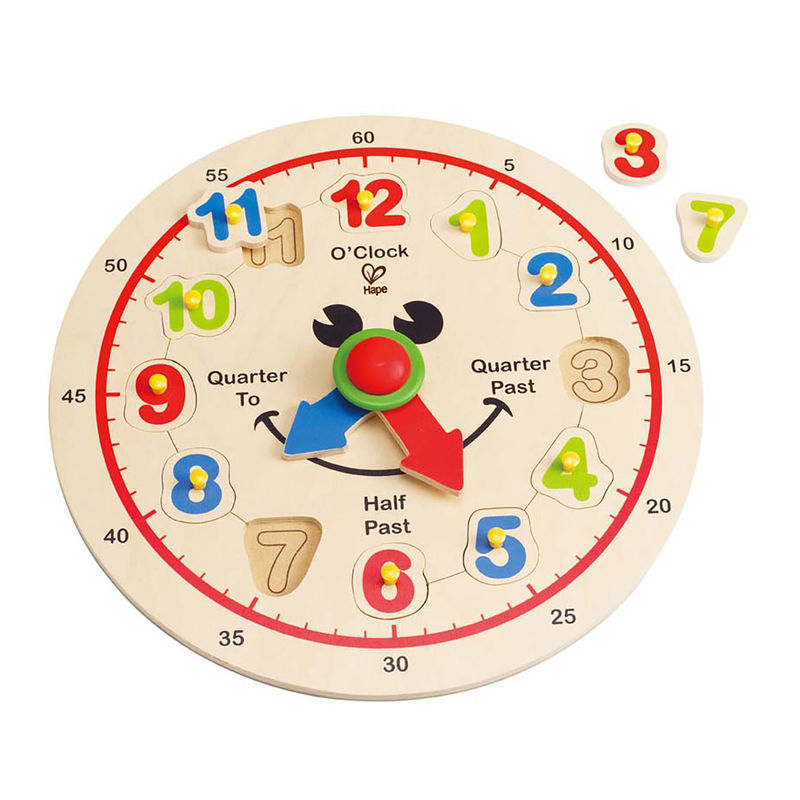 Hape: Happy Hour Wooden Clock image