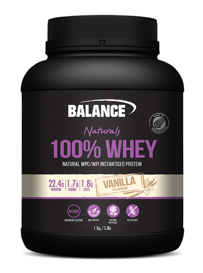 Buy Balance 100 Whey Protein Powder Vanilla (1.5kg) at Mighty Ape NZ
