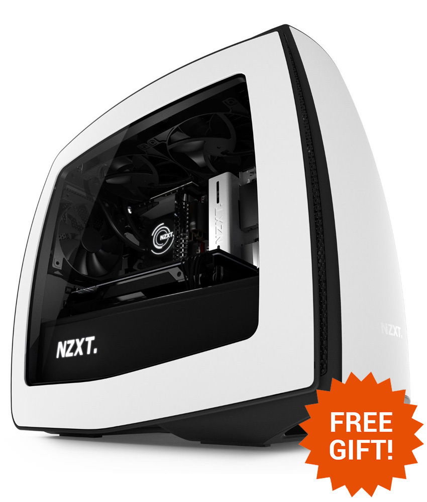 NZXT Manta Mini-ITX Case - White/Black image