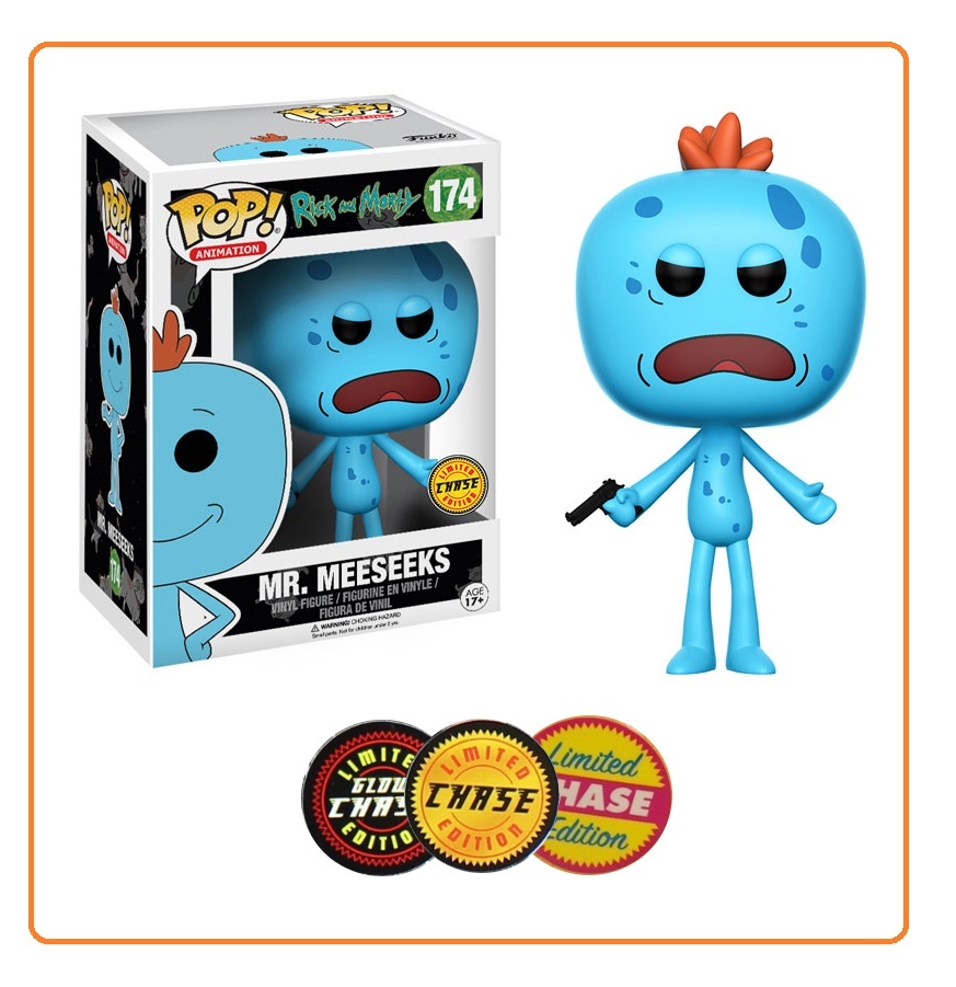 Rick & Morty – Mr. Meeseeks Pop! Vinyl Figure (with a chance for a Chase version!) image