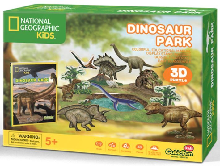 National Geographic Kids: Dinosaurs Park - 43 Piece 3D Puzzle image