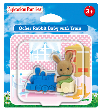 Sylvanian Families: Orcher Rabbit Baby with Train image