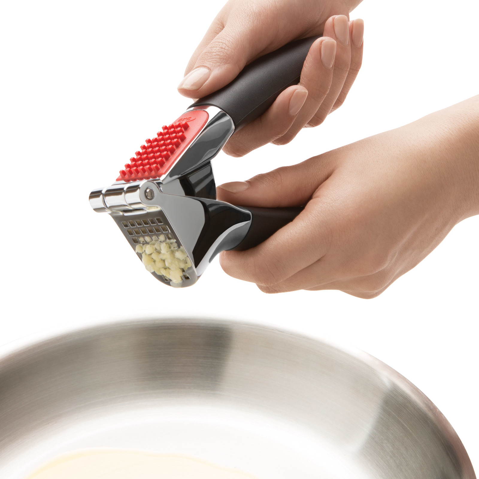 OXO Good Grips Garlic Press at Mighty Ape NZ OXO Good Grips Garlic Press at Mighty Ape NZ