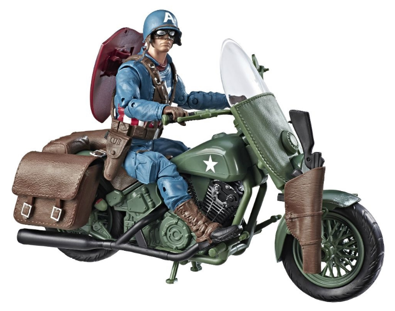 Captain America Motorcycle - 6" Vehicle Playset image