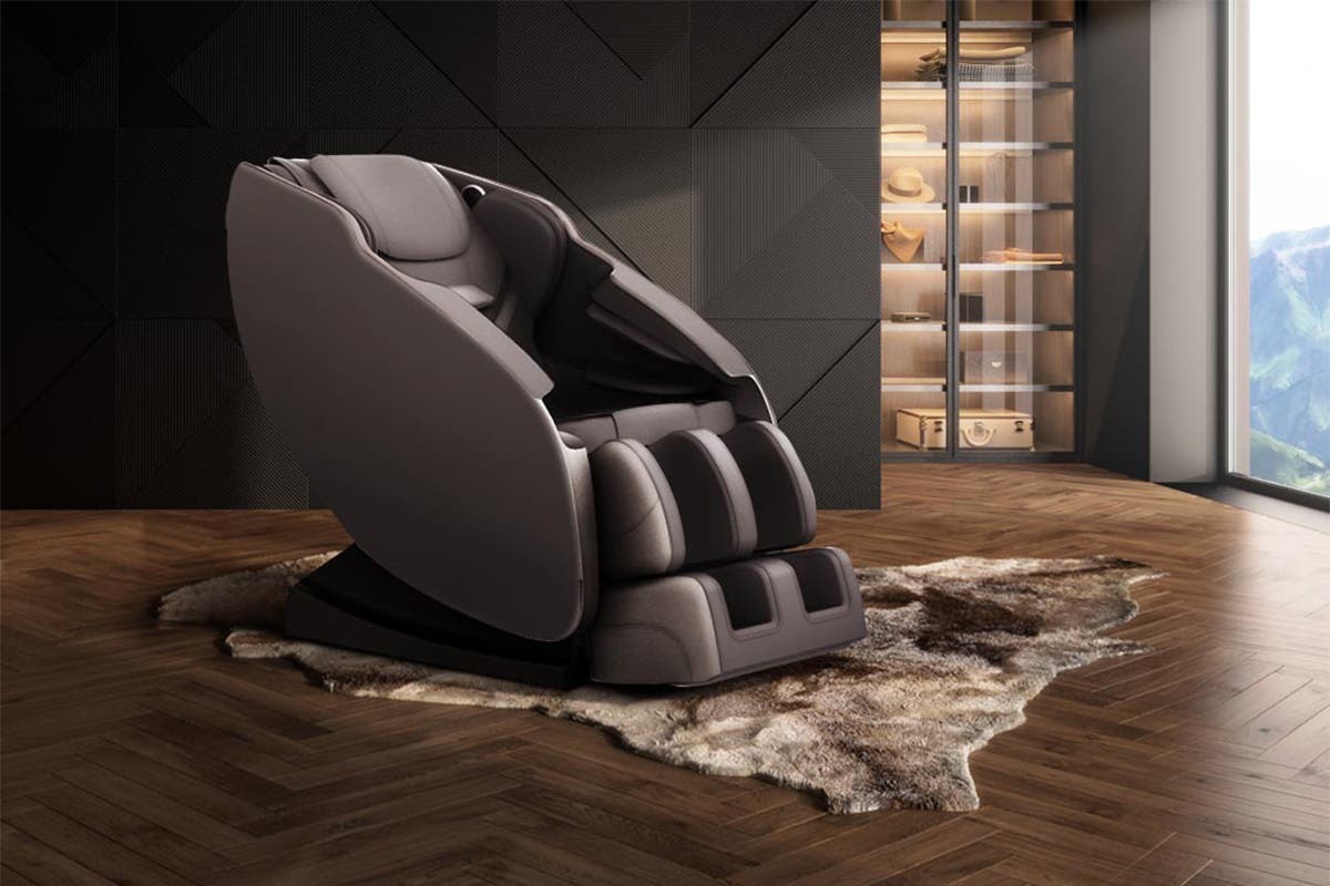 Kogan S1 ZeroGravity Heated Shiatsu Massage Recliner Chair (Brown