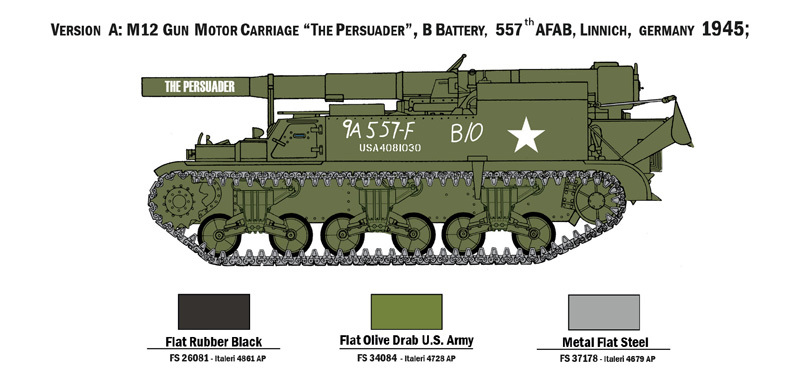 Italeri 1/72 GMC M-12 - Model Kit image