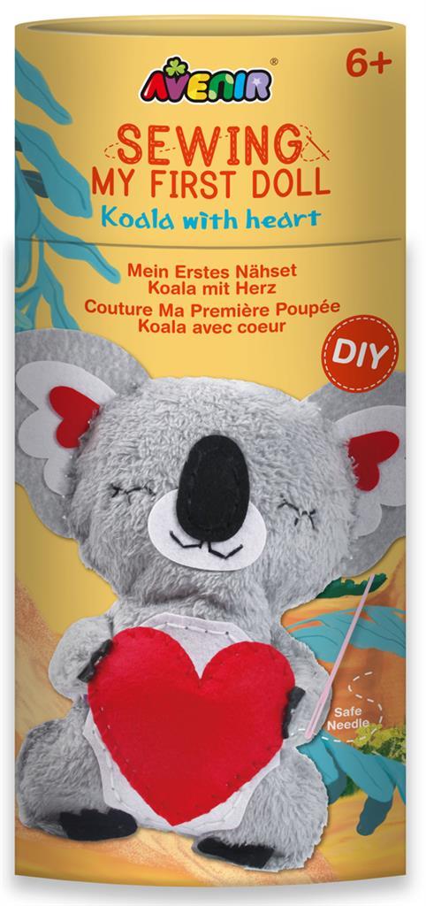 Avenir: My First Sewing Doll - Koala with Heart (23cm)