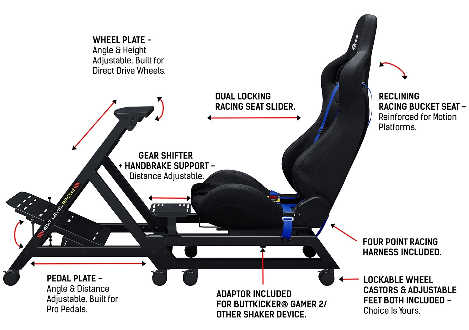 Next Level GT Track Simulator Cockpit - Playstation Edition for image