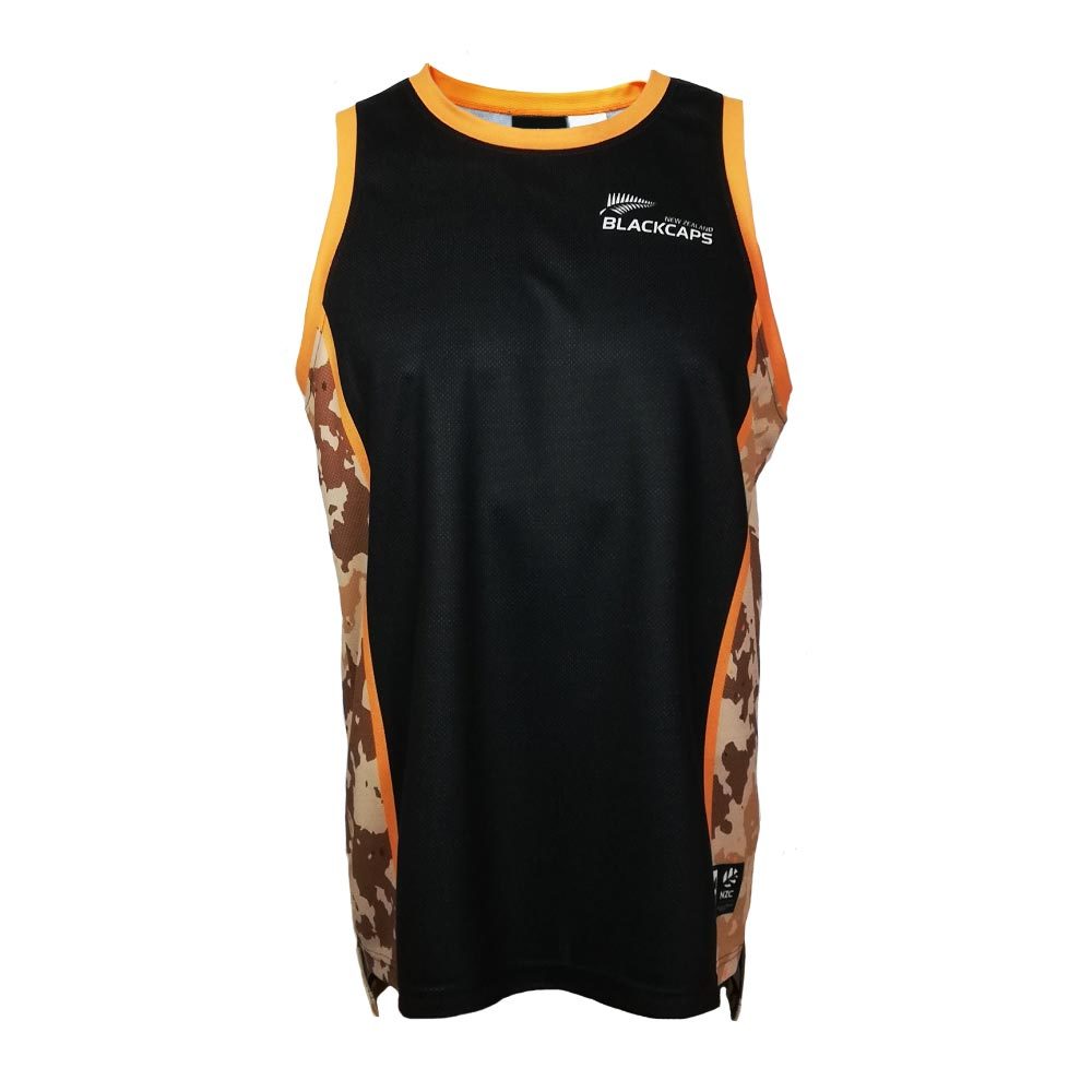 Blackcaps Supporters Camo Singlet (X-Large)