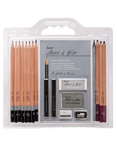 Jasart Sketch & Write 18 Piece Sketch Set image