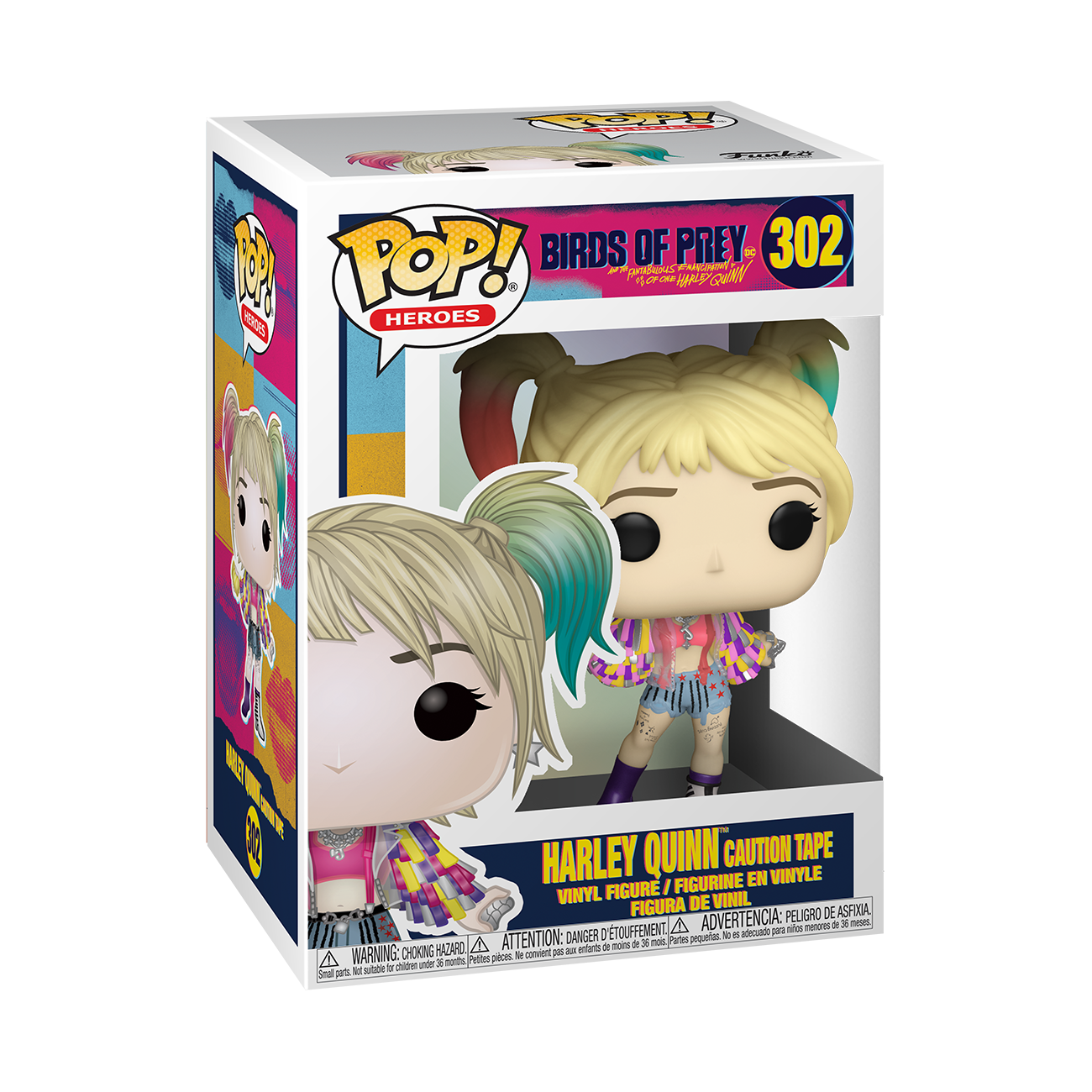 Birds of Prey - Harley (Caution Tape Jacket) Pop! Vinyl Figure image