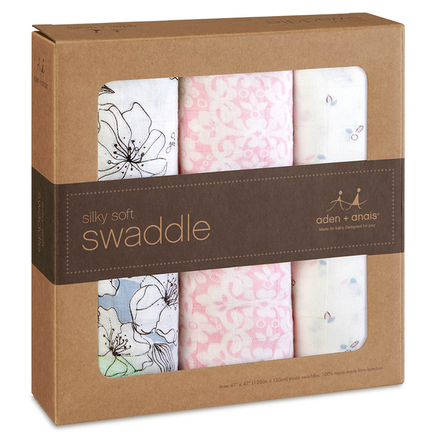 Buy Aden + Anais Meadowlark Silky Soft Swaddles (3pack) at Mighty Ape NZ