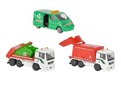 Majorette: City Playset - Trash Trucks