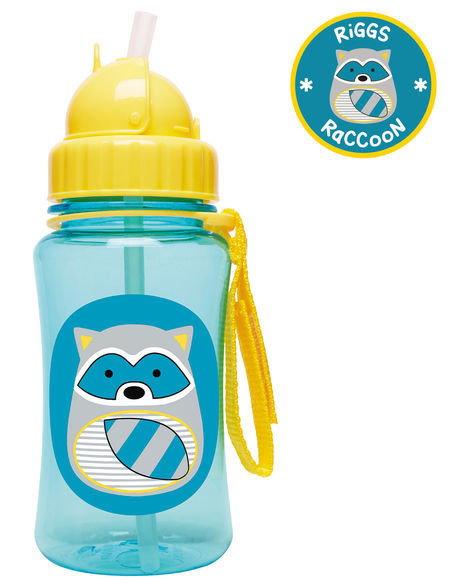 Skip Hop: Zoo Straw Bottle - Racoon image