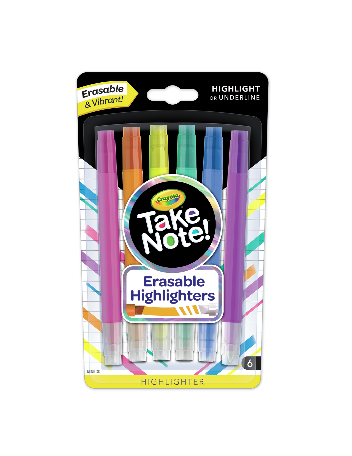Crayola: Take Note - Erasable Highlighter Set (6-pc) image